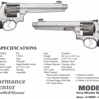 Smith and Wesson 929 Performance Center