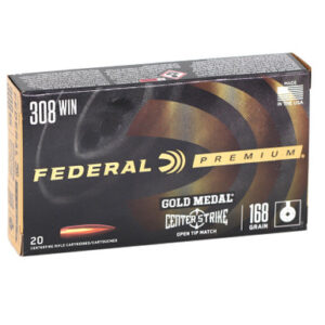 Federal .308/7.62x51mm 168 Grain Open Tip Match Hollow Point (HP) - 20 Rounds
