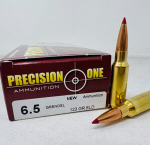 Precision One 6.5mm Grendel 123 Grain ELD Match Ballistic Tip - 20 Rounds