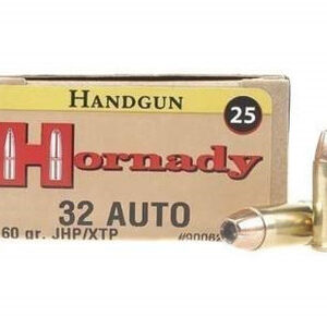 Hornady .32 ACP 60 Grain XTP Jacketed Hollow Point - 25 Rounds