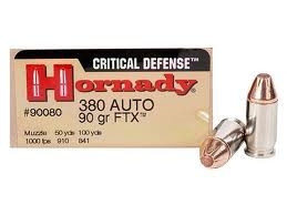 Hornady .380 Auto 90 Grain FTX Hollow Point - 25 Rounds