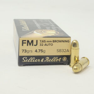 Sellier & Bellot .32 ACP 73 Grain Full Metal Jacket (FMJ) - 50 Rounds
