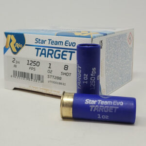 Rio 12 Gauge Ammunition Star Team Evo Target 2-3/4" #8 Shot 1oz 1oz Shotshell - 250 Rounds
