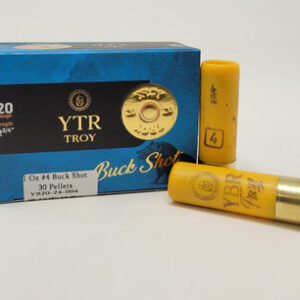 Troy 20 Gauge Ammunition 2-3/4" #4 Buckshot 30 Pellets Shotshell - 10 Rounds