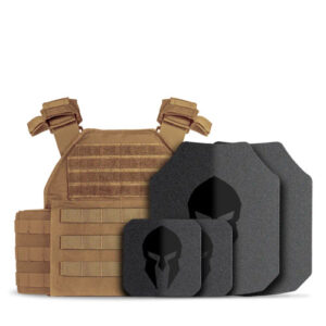 Spartan AR550 Body Armor and Sentinel High Mobility Plate Carrier Package