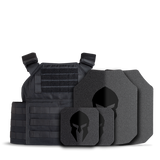 Spartan AR550 Body Armor and Spartan Shooters Cut Plate Carrier Entry Level Package