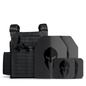 NIJ Certified Package - AR550 Level III+/RF2 Medium ESAPI Steel Body Armor with Achilles Plate Carrier