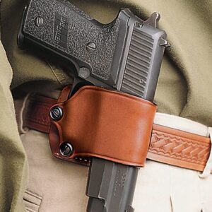 DESANTIS YAQUI SLIDE HOLSTER - RH LEATHER LARGE DA AUTOS TAN