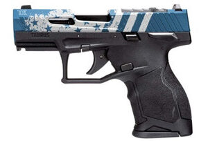 Taurus 1-TX2213Y-10US3 TX22 Compact .22LR 3.6" 10+1 OR Blue/Engraved US Flag