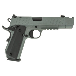 Tisas 10100135 B45BA 1911 NSSF-C .45 ACP 4.25" 8+1 Platinum Grey Steel Frame W/ Compensator