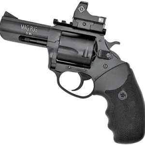 Charter Arms Model 13535 Mag Pug Large 3" .357 Magnum 5 Rounds Black/Black Combat Grip W/ Pic Rail & Micro Optic