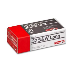 Aguila Ammunition .32 S&W Long Handgun Ammo - 98 Grain | Solid Point | 50rd Box