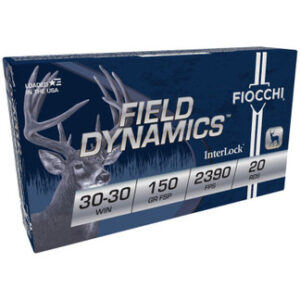 Fiocchi 30-30 Win Ammunition FI3030B 150 Gr Flat Soft Point 20 rounds