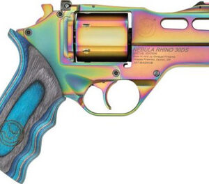 Chiappa Firearms 340.319 Rhino Nebula Revolver 30DS .357 Mag 3" 6 Rounds Nebula Finish/Blue Laminate Grips W/ Black Leather Holster