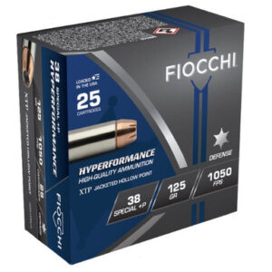 Fiocchi Extrema 38 Special +P FI38XTPP25 125 gr Jacketed Hollow Point 25 Rounds
