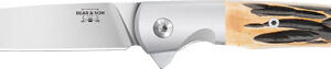 BEAR & SON 21 PATTERN 3.38" D2 - STAG BONE RANCHER LINER LOCK