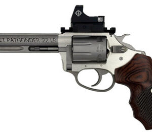 Charter Arms Model 72245 Targer Pathfinder 4.2" .22 LR 8 Shot Stainless W/ Checkered Rosewood Grips & Micro Optic