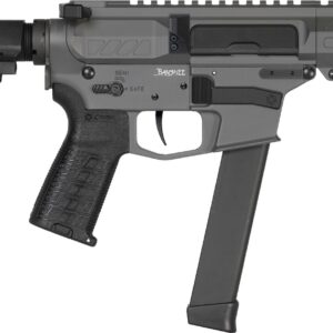 CMMG Banshee MkGs Pistol - Tungsten | 9mm | 5" Barrel | 4" M-LOK Handguard | SBA3 Arm Brace