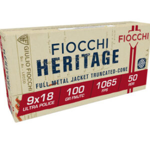 Fiocchi 9mm Makarov FI9X18 Ultra 100 Grain Full Metal Jacket 50 rounds