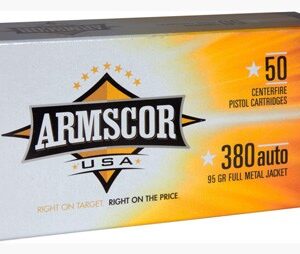 ARMSCOR 380 ACP 95GR FMJ - 50RD 20BX/CS