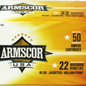 ARMSCOR 22WMR 40GR JHP 1838FPS - 50RD 100BX/CS