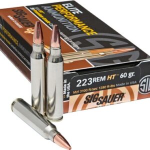 SIG AMMO 223 REM 60GR ELITE - HUNTING HT 20RD 10BX/CS