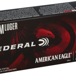 FEDERAL AE 9MM LUGER 124GR FMJ - 50RD 20BX/CS