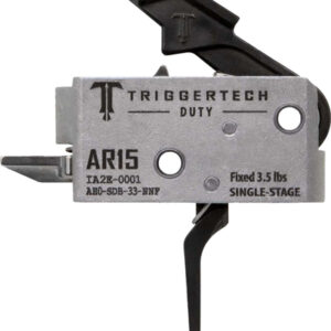 TRIGGERTECH AR-15 SINGLE STAGE - BLACK DUTY FLAT