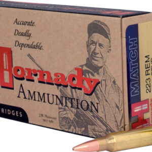 HORNADY 223 REM 75GR BTHP - MATCH 20RD 10BX/CS