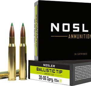 NOSLER BT 30-06 125GR - BALLISTIC TIP 20RD 10BX/CS