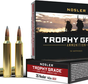 NOSLER TROPHY GRADE LR 26 - NOSLER 142GR ABLR 20RD 10BX/CS
