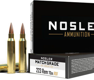 NOSLER MATCH GRADE 223 REM - 70GR RDF HPBT 20RD 20BX/CS