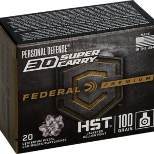 FEDERAL 30 SUPER CARRY 100GR - HYDRA-SHOK JHP 20RD 10BX/CS