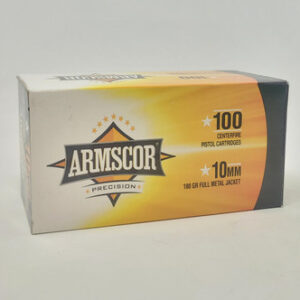Armscor 10mm Ammunition 50440 180 Grain Full Metal Jacket Value Pack 100 Rounds