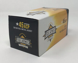 Armscor 45 Auto 50443 Value Pack 230 Grain Full Metal Jacket 100 Rounds