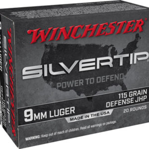 WINCHESTER SILVERTIP 9MM LUGER - 115GR HP 20RD 10BX/CS