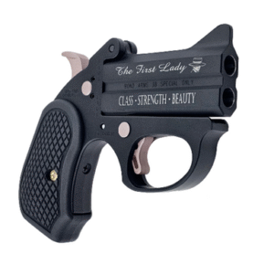 Bond Arms BAFLBP-38SPL The First Lady .38 Special 3" 2 Rounds Black/Pink Cerakote W/ B6 Resin Grip