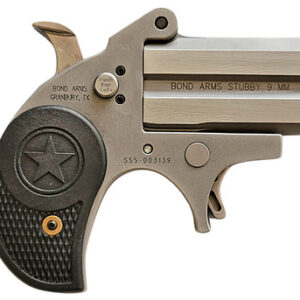 Bond Arms BASTB-9MM Stubby 9mm 2.2" 2 Rounds Matte Stainless/Black Plastic Grips