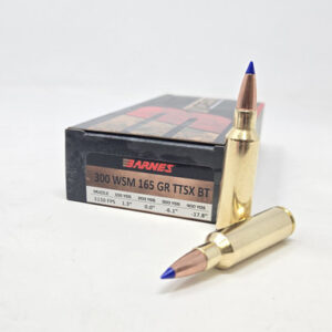 Barnes 300 WSM Ammunition Copper Vor-TX BB300WSM2 165 Grain TTSX Ballistic Tip 20 Rounds