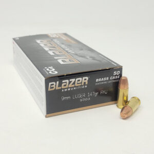 CCI 9mm Ammunition Blazer Brass 5203 147 Grain Full Metal Jacket 50 Rounds