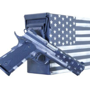 Citadel CITC45FUSGAC 1911-A1 .45 ACP 5" 8+1 Grayscale US Flag Cerakote w/ Cerakoted Ammo Can