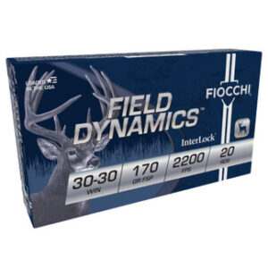 Fiocchi 30-30 Win Ammunition FI3030C 170 Gr Flat Soft Point 20 rounds