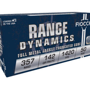 Fiocchi 357 MAG 142gr FMJ Truncated Cone F357F 50 rounds