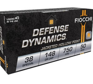 Fiocchi 38 Special Shooting Dynamics Ammunition FI38E 148 Grain Semi-Jacketed Hollow Point 50 Rounds