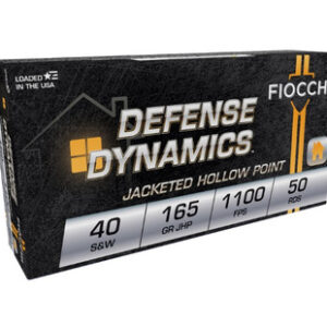 Fiocchi 40 S&W Ammunition FI40SWC 165 Grain Jacketed Hollow Point 50 rounds