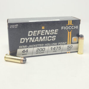 Fiocchi 44 Remington Magnum Ammunition FI44B 200 Grain Semi-Jacketed Hollow Point 50 rounds