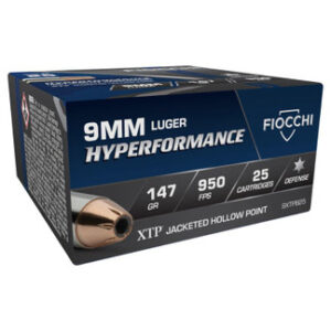 Fiocchi 9mm Ammunition Extrema FI9XTPB25 147 Grain XTP Jacketed Hollow Point 25 rounds