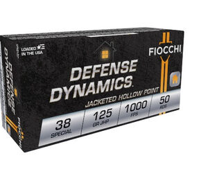 Fiocchi 38 Special Shooting Dynamics Ammunition FI38F 125 Grain Semi-Jacketed Hollow Point 50 Rounds