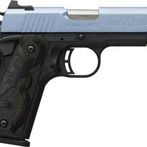 BROWNING 1911-380 BLACK LABEL - 380ACP 3.58"FS 8RD POLARBLUE