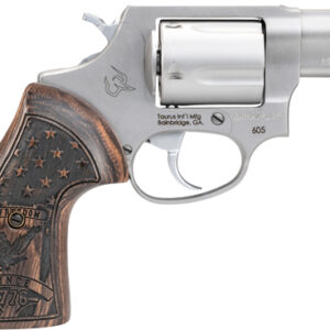 TAURUS 605 357MAG 2" FS - 5-SHOT STAINLESS WALNUT GRIP